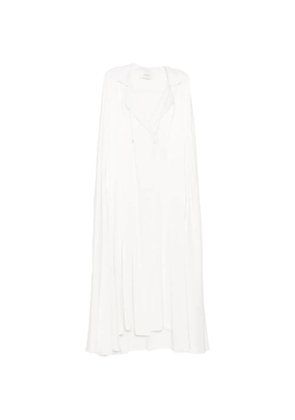 SHATHA ESSA satin maxi dress - White