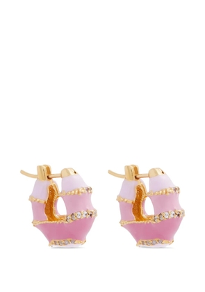 Joanna Laura Constantine enamel-stone earrings - Pink