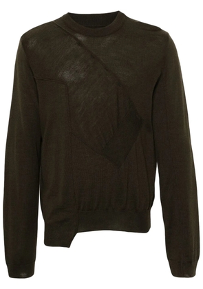 MM6 Maison Margiela panelled sweater - Green