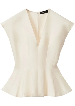 Fabiana Filippi peplum-waist shirt - Neutrals