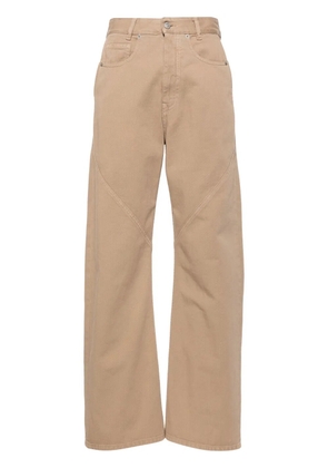 MM6 Maison Margiela high-rise wide-leg jeans - Neutrals