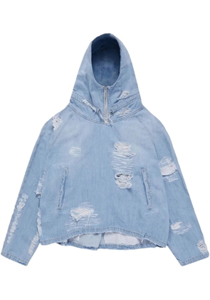 424 distressed denim hooded 'Blue' jacket