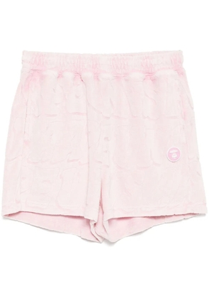 A BATHING APE® logo sweat short - Pink