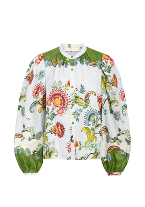 Marie Oliver Kendra floral print blouse - Blue