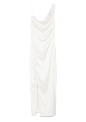 ROTATE BIRGER CHRISTENSEN draped satin dress - Neutrals