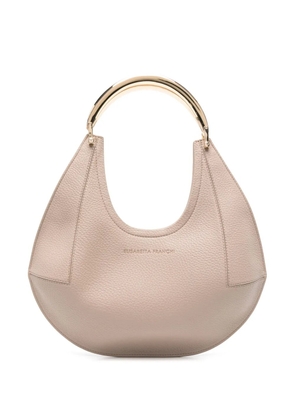 Elisabetta Franchi small jewel-handle tote bag - Neutrals