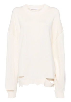 Helmut Lang distressed sweater - Neutrals