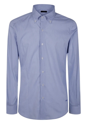 Fay logo-embroidered shirt - Blue