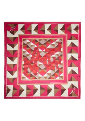 Lancel Labyrinth silk scarf - Pink
