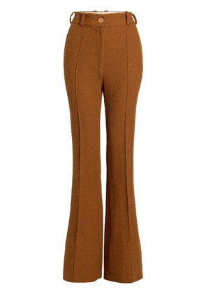 Patou tweed flared trousers - Brown