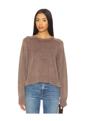 Free People Spring Street Pullover in Chocolate. Size S. Also in XS.