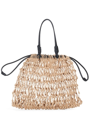 Osklen small woven tote bag - Neutrals