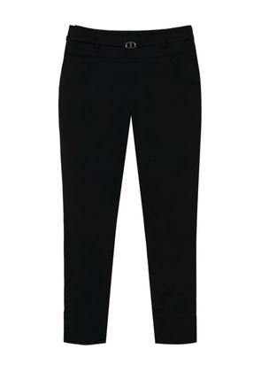 TWINSET stretch-cotton trousers - Black