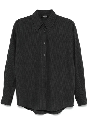 Fabiana Filippi pinstriped flannel shirt - Grey