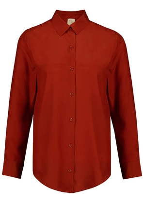 PAULA silk twill shirt - Orange