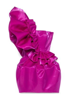 MITILIANE COUTURE ruffled mini dress - Purple