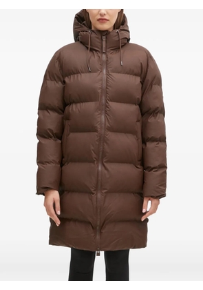 Rains hooded padded jacket - Brown