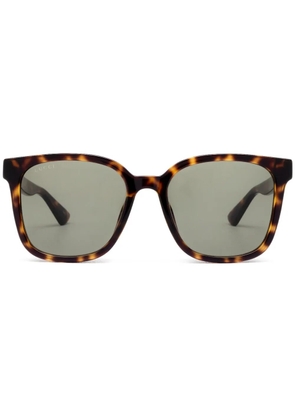 Gucci Eyewear square frame sunglasses - Brown