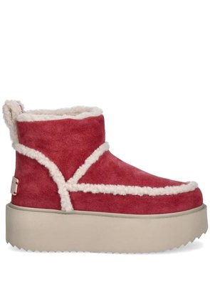 Inuikii x Coccinelle classic low shearling boots - Pink