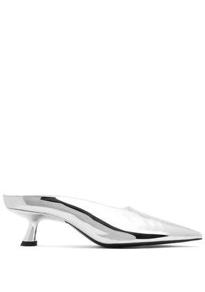 Simon Miller closed-toe pointed mules - Silver