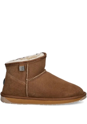 EMU AUSTRALIA sheepskin-lined logo-plaque boots - Brown