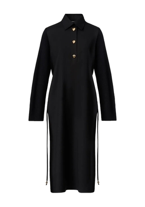 Fabiana Filippi long-sleeve midi shirt dress - Black