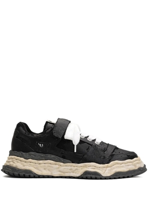 Maison MIHARA YASUHIRO Keith torn-film low-top sneakers - Black