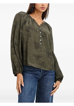 Rails Indi printed button shirt - Green