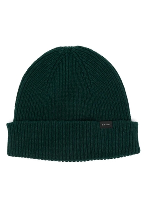 Paul Smith ribbed beanie - Green