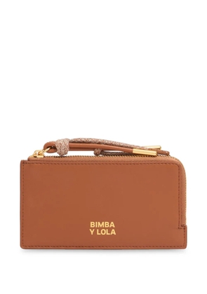 Bimba y Lola logo-stamp wallet - Neutrals