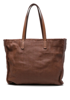 DRAGON DIFFUSION leather tote bag - Brown