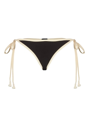 Johanna Ortiz ribbed-trim bikini bottom - Black