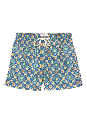 PENINSULA SWIMWEAR patterned drawstring swim shorts - Blue