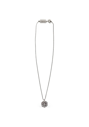 MM6 Maison Margiela polished pendant necklace - Silver