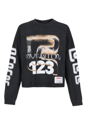 RRR123 Meta Alma CVA long-sleeve T-shirt - Black