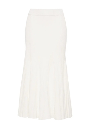 Cara Cara Dara ribbed midi skirt - White