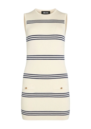 SEROYA Kir knitted mini dress - Neutrals