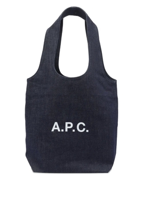 A.P.C. medium Ninon denim tote bag - Blue