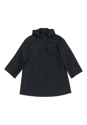 Bimba y Lola hooded button-fastening raincoat - Blue