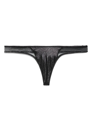 Maison Close Minuit thong bikini bottoms - Black