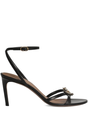 Dolce & Gabbana heart-motif strap sandals - Black