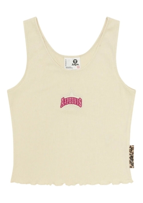 A BATHING APE® logo-patch top - Neutrals