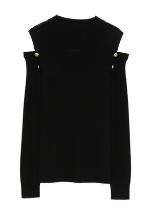 D.Exterior off-shoulder blouse - Black