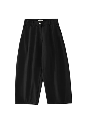 Studio Nicholson Chalco curved washed denim trousers - Black