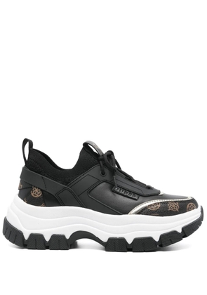 GUESS USA logo-panelled sneakers - Black