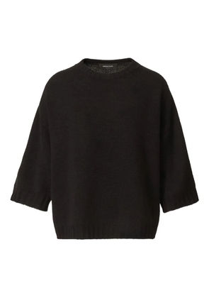 Fabiana Filippi boxy half-sleeve jumper - Black