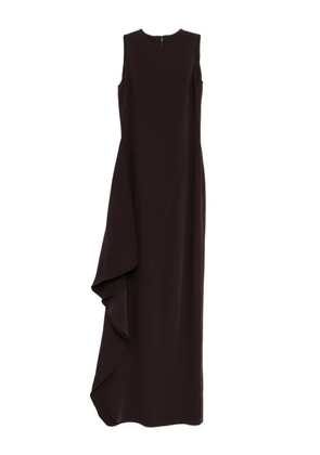 Amsale crepe dress - Brown