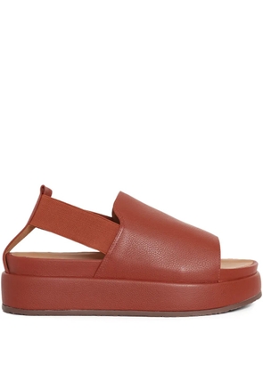 Sarah Chofakian Affogato platform sandals - Brown