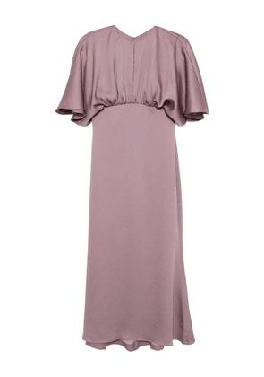 Amsale hammered satin dress - Pink