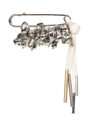 DRIES VAN NOTEN jewel-embellishment pin brooch - Silver